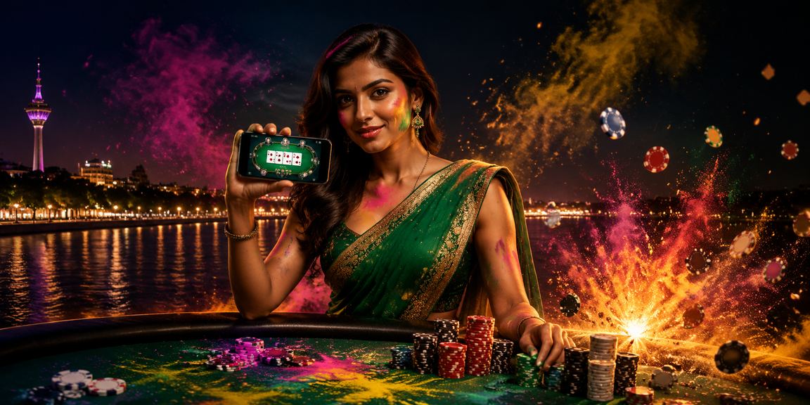 Ahmedabad riverfront poker game scene